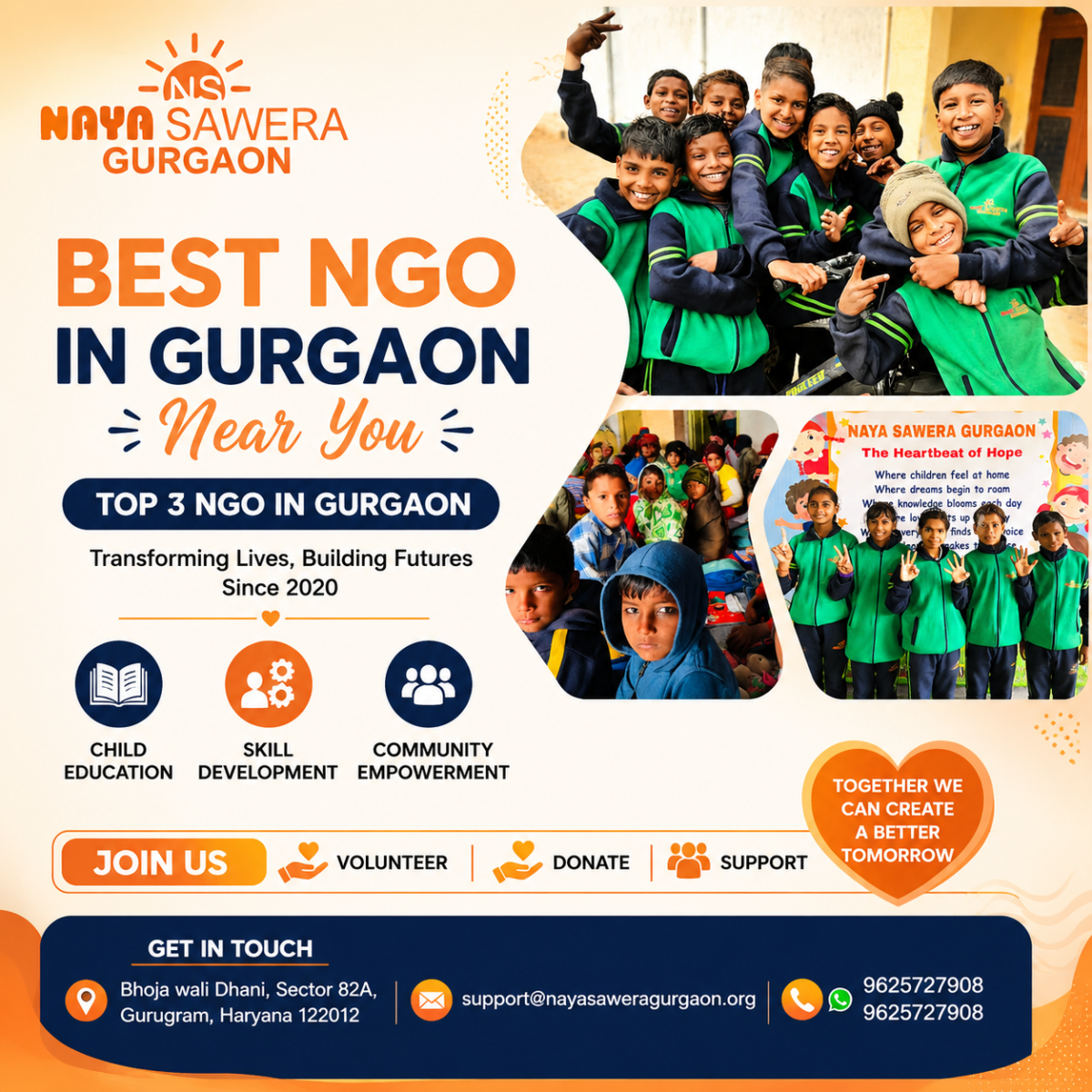 Top 3 NGO in Gurgaon