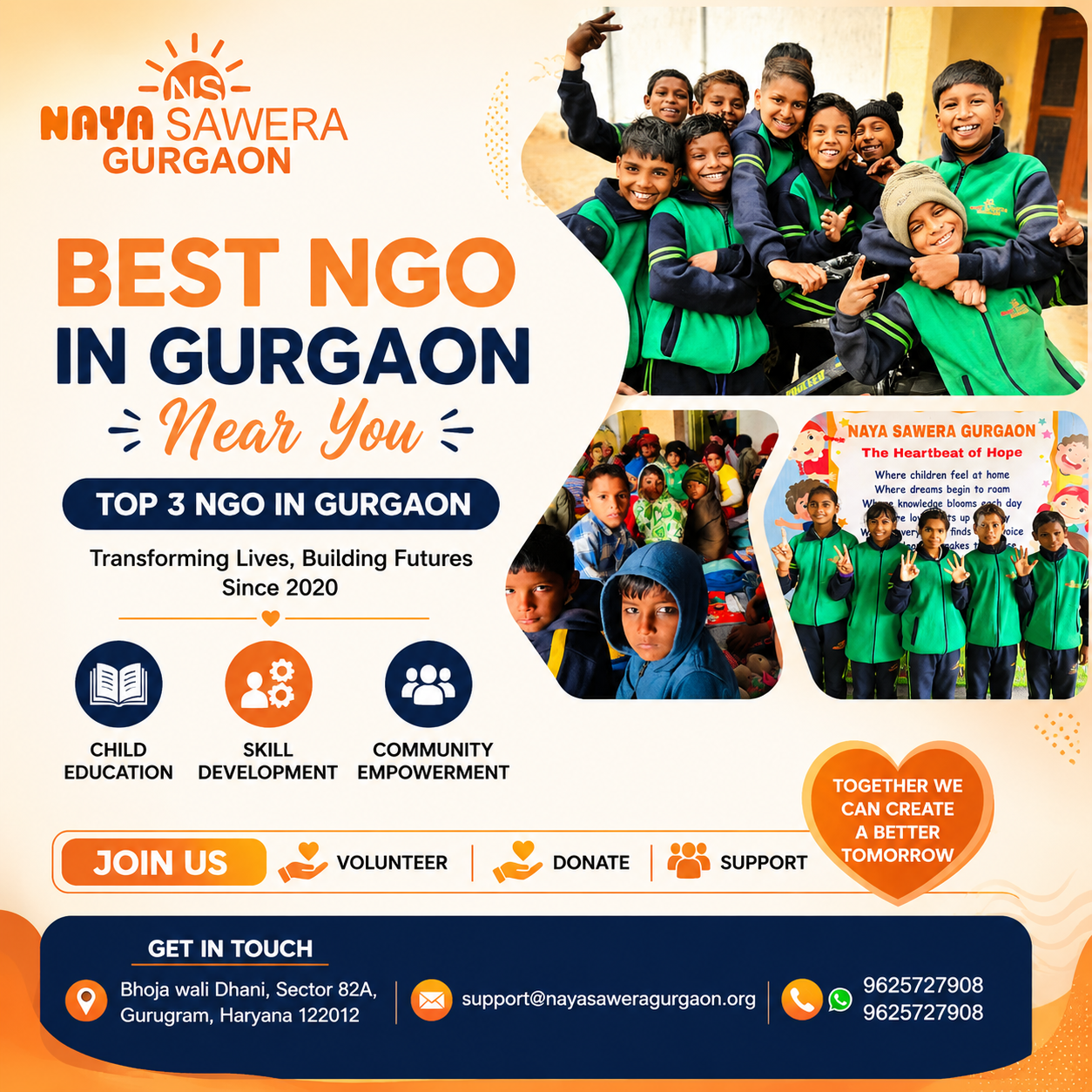 Top 3 NGO in Gurgaon